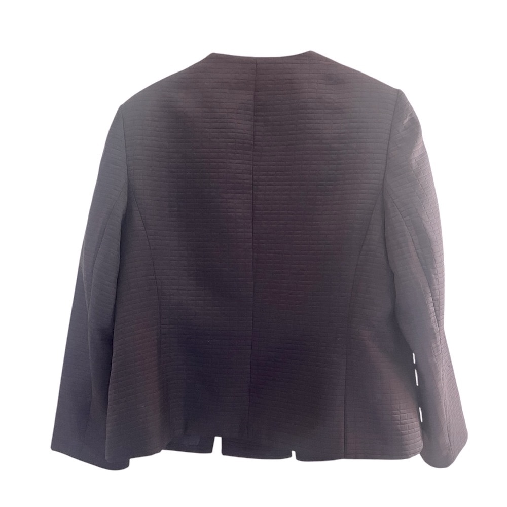 JOHN MEYER Black Textured Women's Suit Jacket Sz 16W - Picture 8 of 9